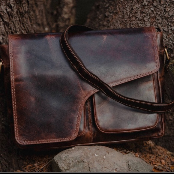 Buffalo Leather Messenger